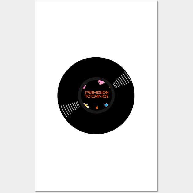 Vinyl Record - Permission to dance Wall Art by SwasRasaily